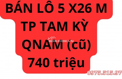 Cần  bán lô đất 120m2 phường Hoà Thuận, thành phố Tam Kỳ, Quảng Nam- Đà Nẵng, giá chỉ 7400